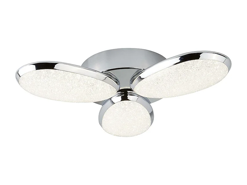 Searchlight Lori Integrerad LED Flush Multi Arm Taklampa Krom, Vit