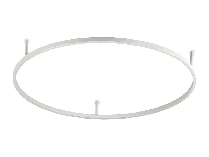 Ideal Lux ORACLE SLIM 90 cm Non Dim 2700K Okrągła Zintegrowana Lampa Sufitowa LED Półpłaska Biała