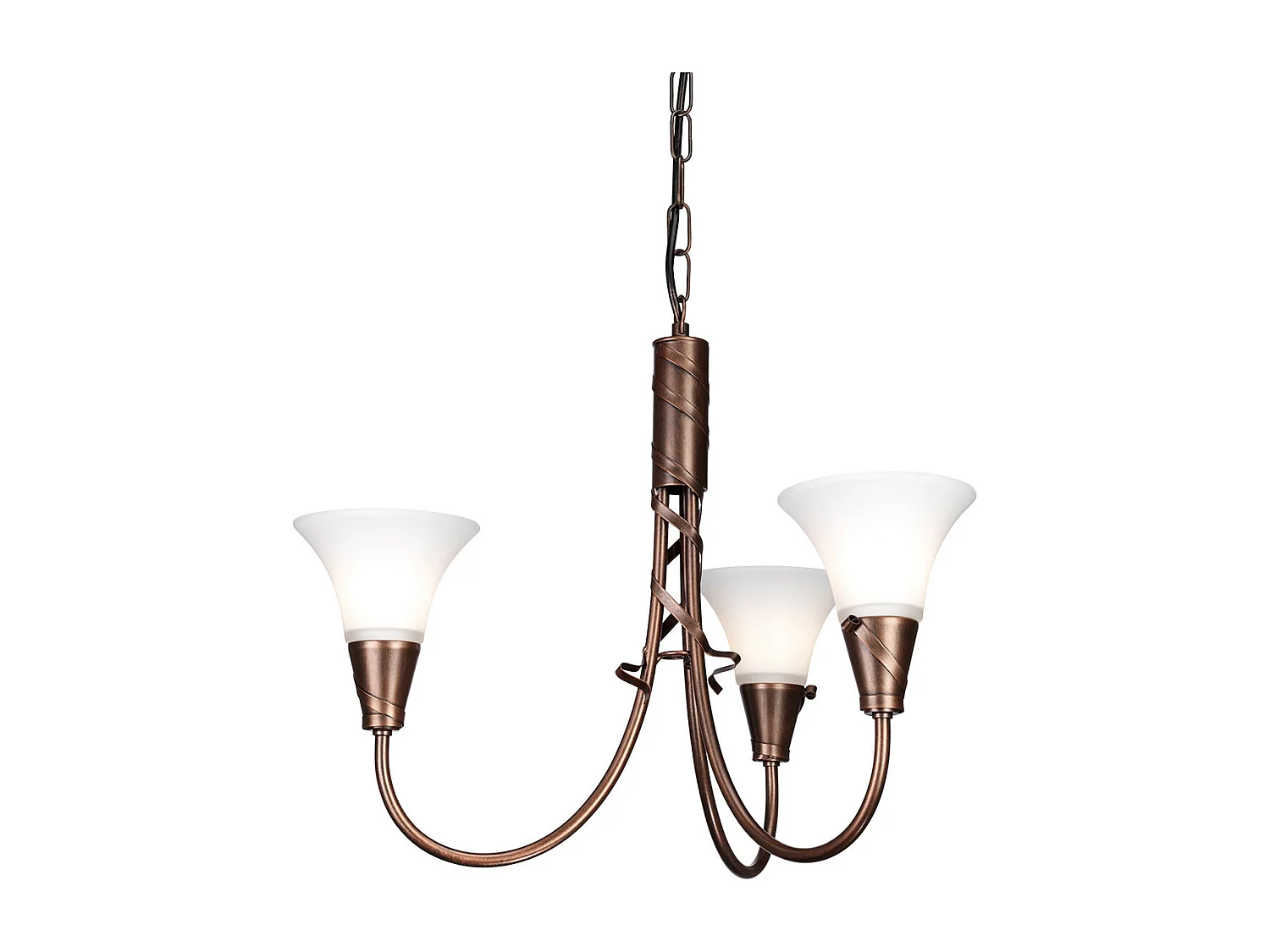 Elstead Emily - Lampadario Multi Braccio 3 Luci Finitura Rame, E14