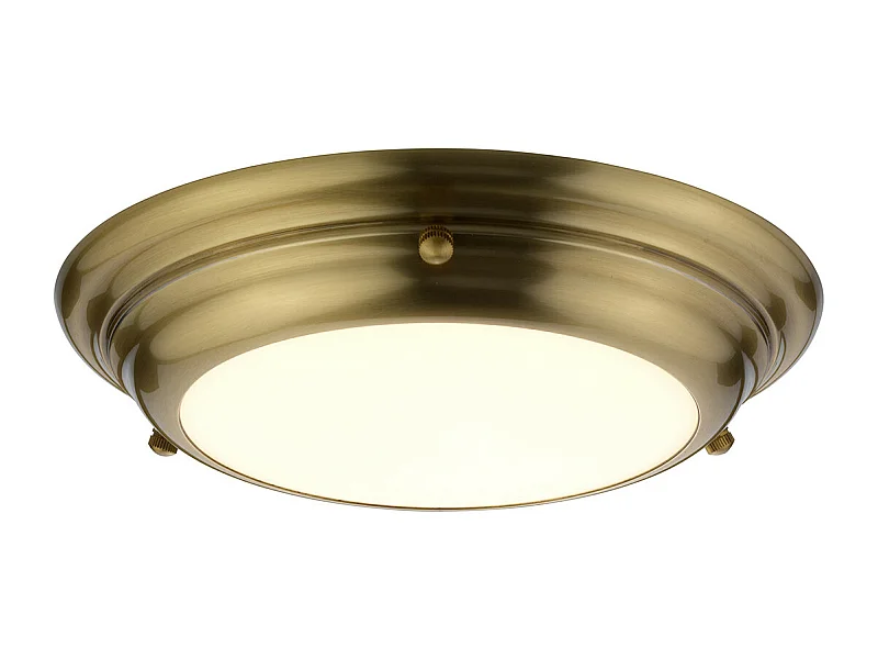 Elstead Welland Mini plafonnier à 1 ampoule DEL Laiton vieilli