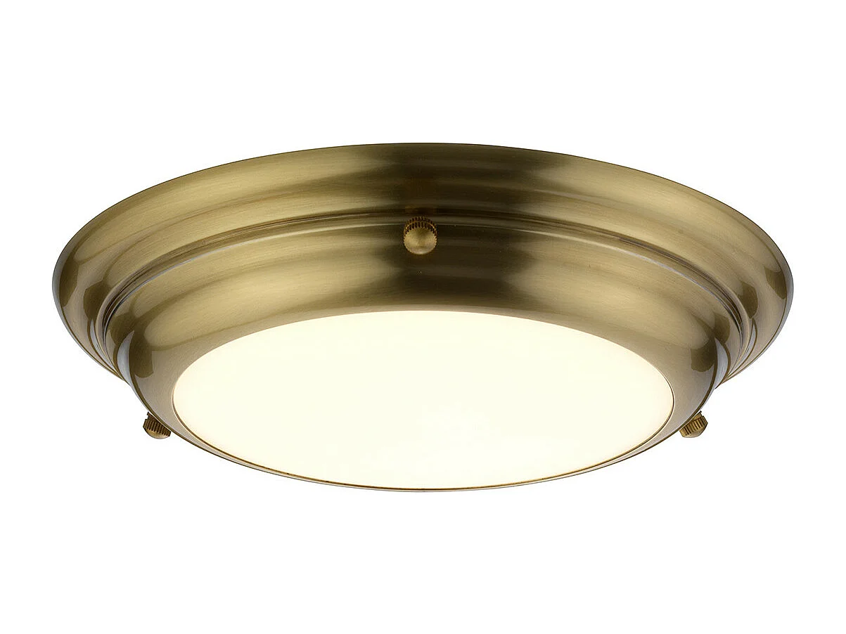 Elstead Welland - 1 Licht Mini LED Flush licht - Messing im Alter von