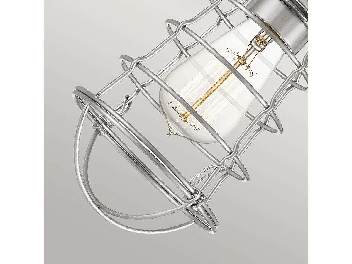 Elstead Quoizel Mixon Semi Flush Ceiling Light Borstad Nickel