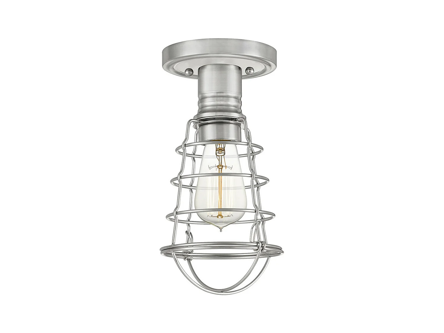 Elstead Quoizel Mixon Plafonnier semi-encastré nickel brossé