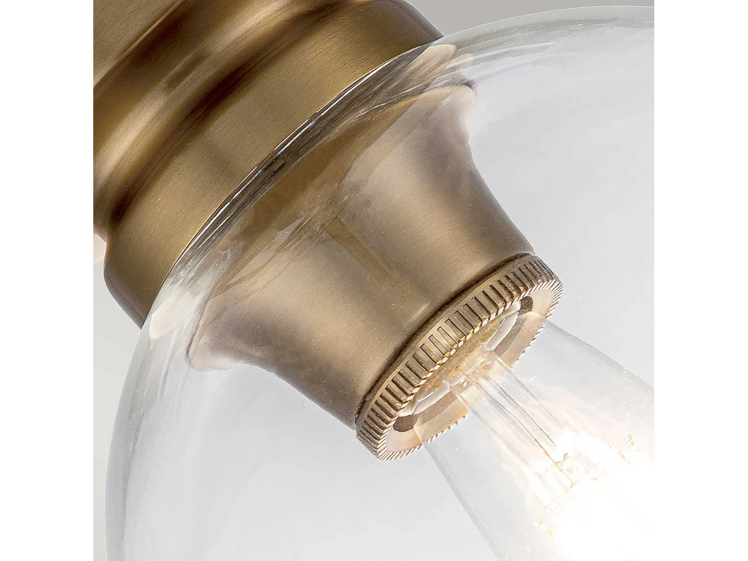 Elstead Feiss Tabby Lampada da soffitto semi-incasso a sfera in ottone brunito