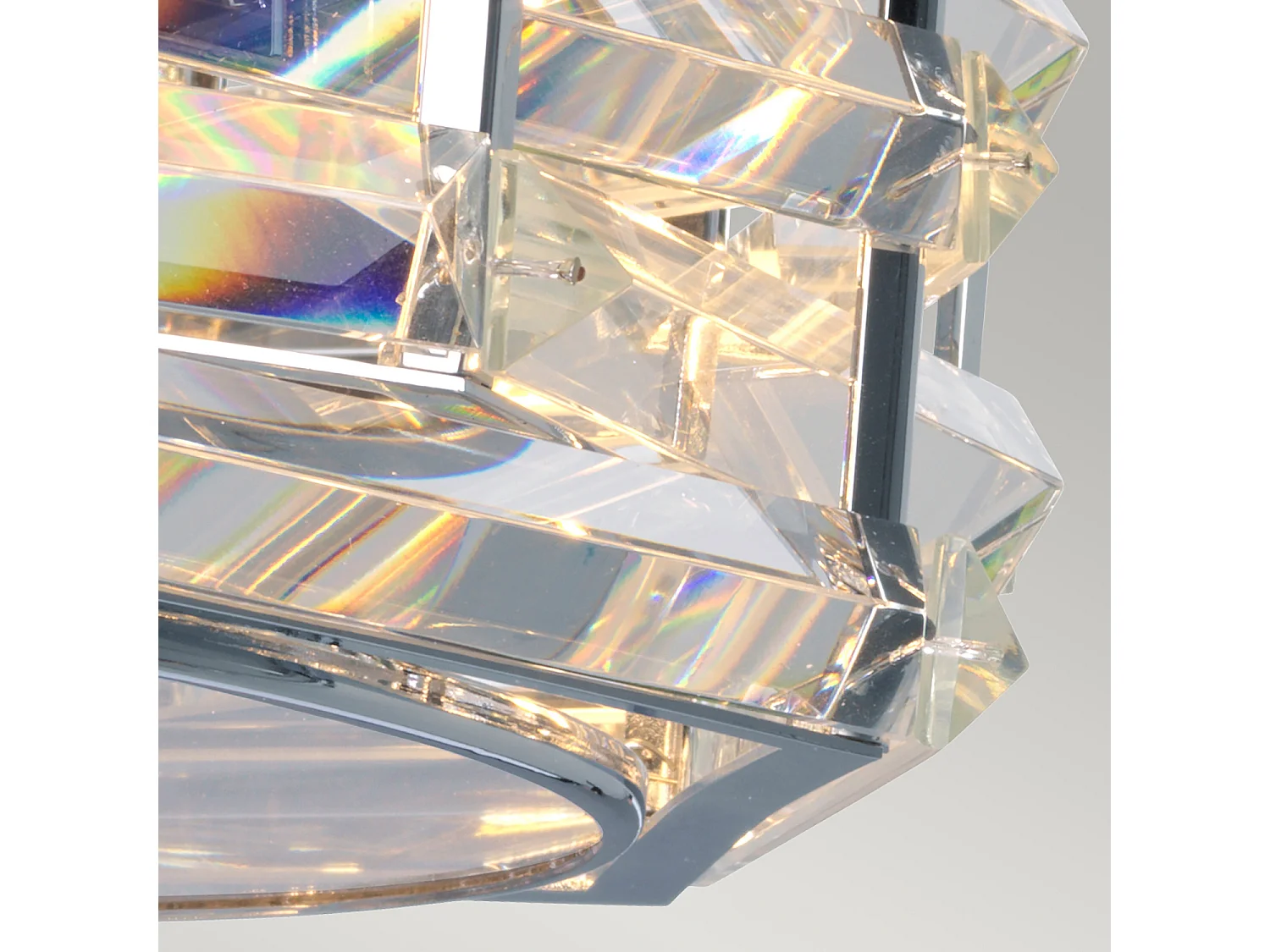 Elstead Shoal 4 licht Flush Mount, poliertes Nickel, E27