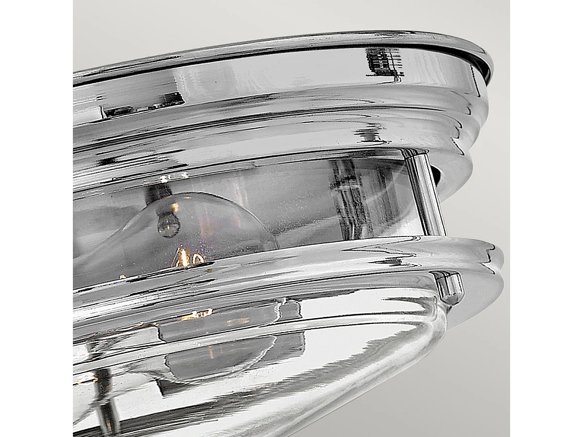 Hadrian Hinkley 2 luci da incasso cromate con vetro IP44