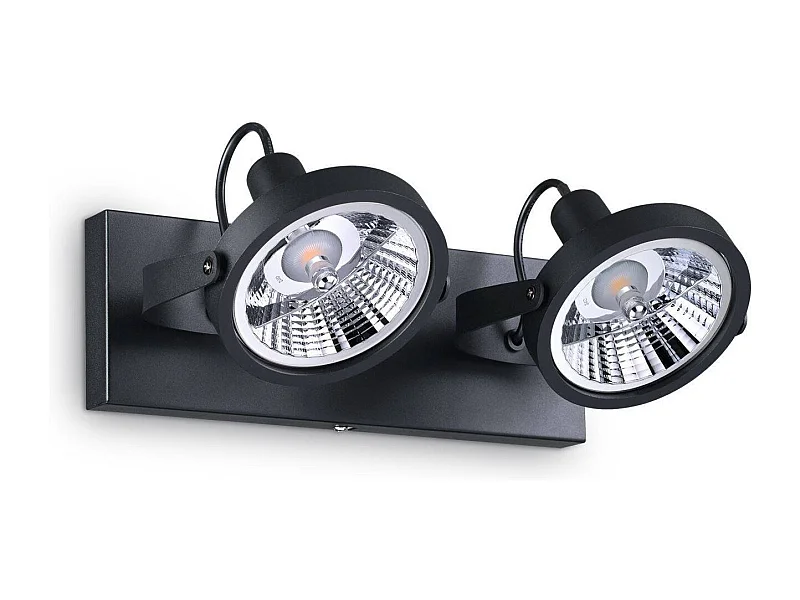 Ideal Lux Glim Plafonnier à 2 ampoules noir