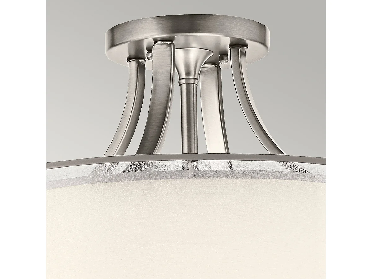 Elstead Lacey 4 licht Semi-Flush Mount, antikes Zinn, E27