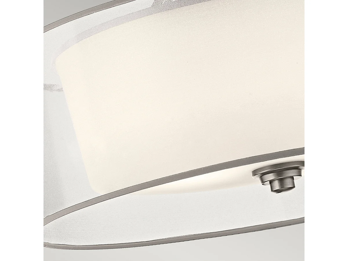 Elstead Lacey 4 licht Semi-Flush Mount, antikes Zinn, E27