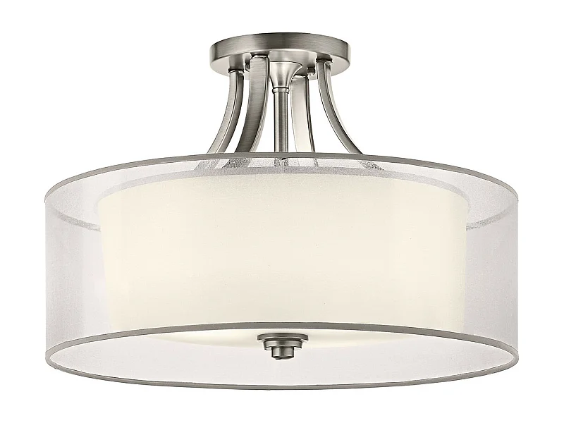 Elstead Lacey 4 licht Semi-Flush Mount, antikes Zinn, E27