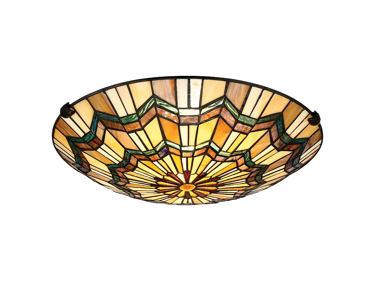 Elstead Alcott - 2 luci Tiffany da incasso - Finitura bronzo, E27