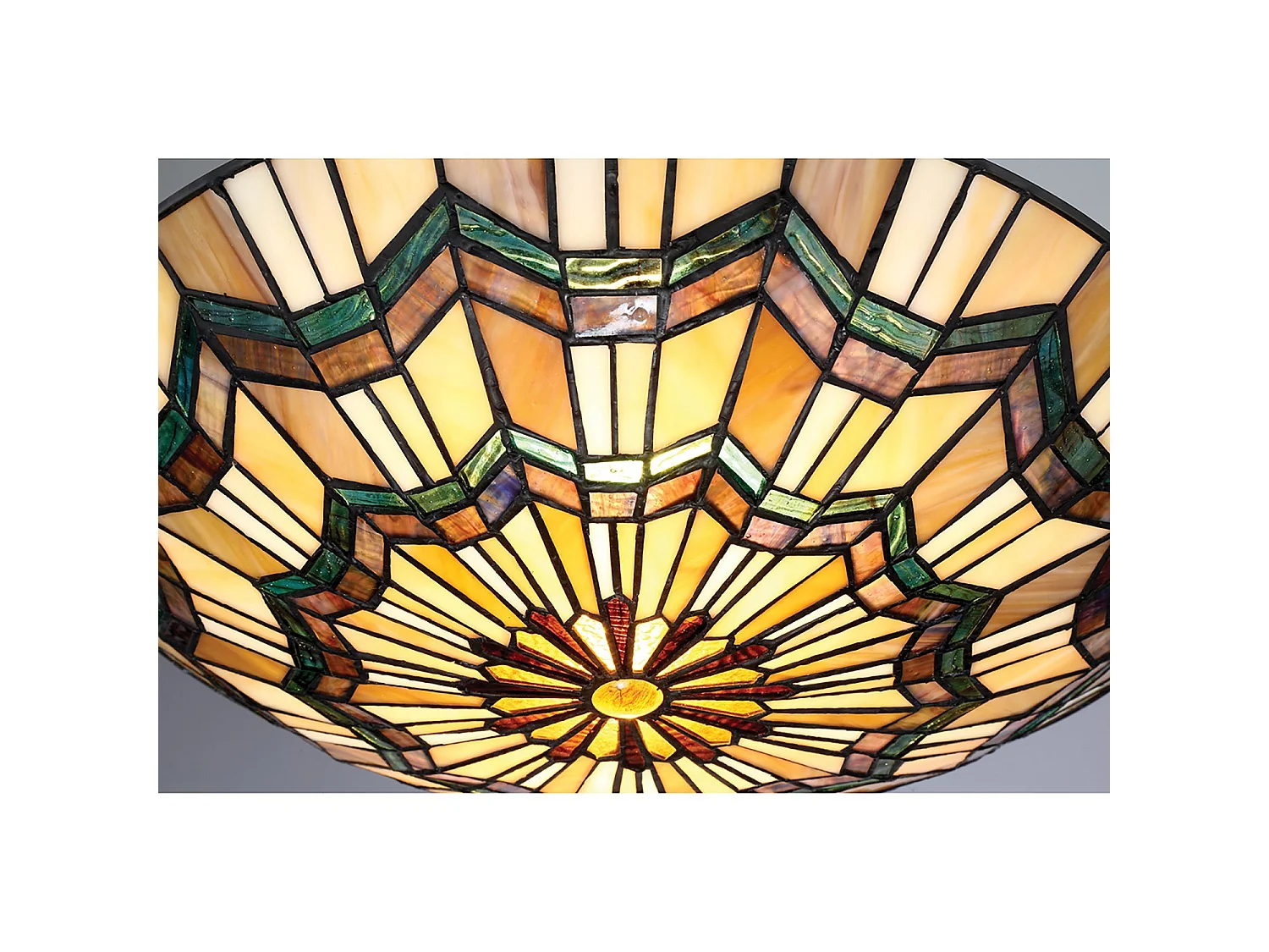 Elstead Alcott - 2 luci Tiffany da incasso - Finitura bronzo, E27