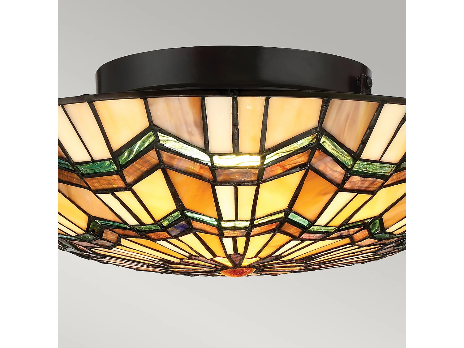 Elstead Alcott - 2 luci Tiffany da incasso - Finitura bronzo, E27