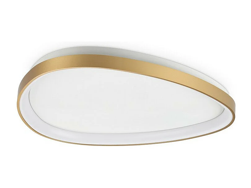 Ideal Lux GEMINI 61 cm integrierte LED-Deckenleuchte, halbbündig, Messing, 2700 K