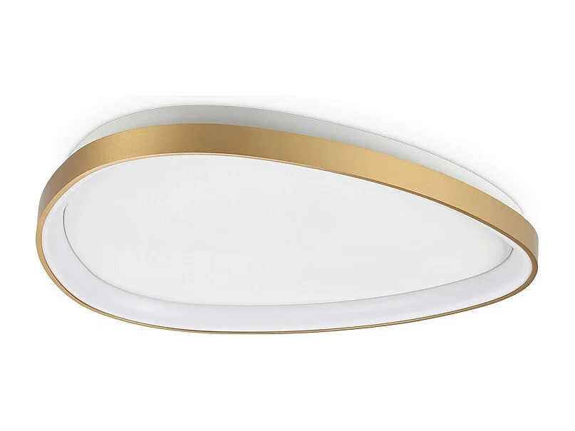 Ideal Lux GEMINI 61cm Zintegrowana lampa sufitowa LED półpłaska, mosiądz 2700K