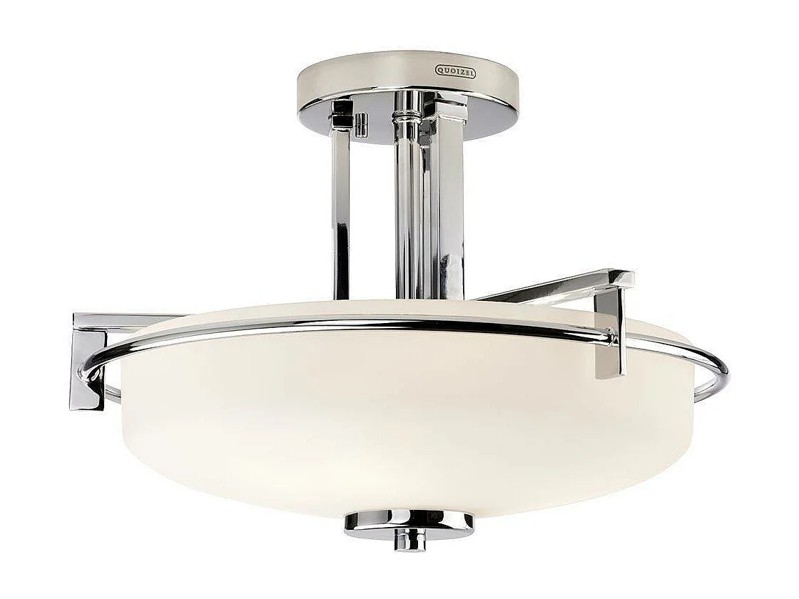 Elstead Taylor 3 Light Semi Flush Light - polerad kromfinish, G9