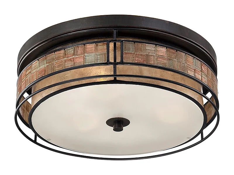 Elstead Laguna 3 ljus stor infälld taklampa renässanskoppar, E27