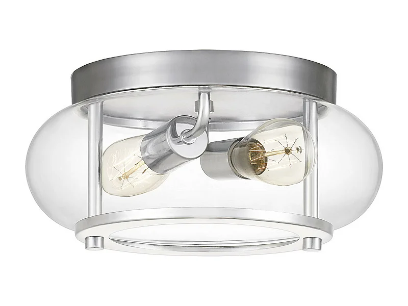 Elstead Quoizel Trilogy Plafonnier Cylindrique Chrome Poli, IP44