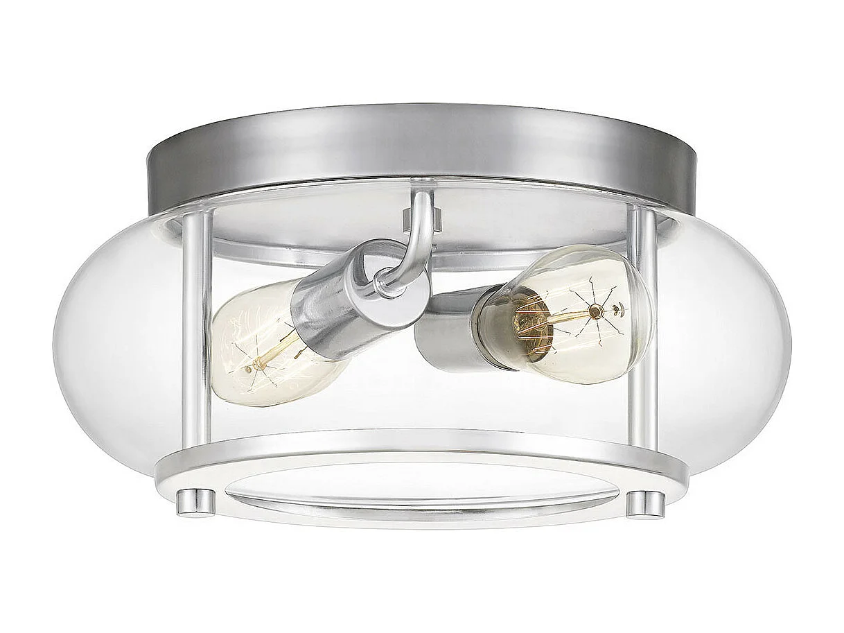 Elstead Quoizel Trilogy Cylindrisk taklampa polerad krom, IP44