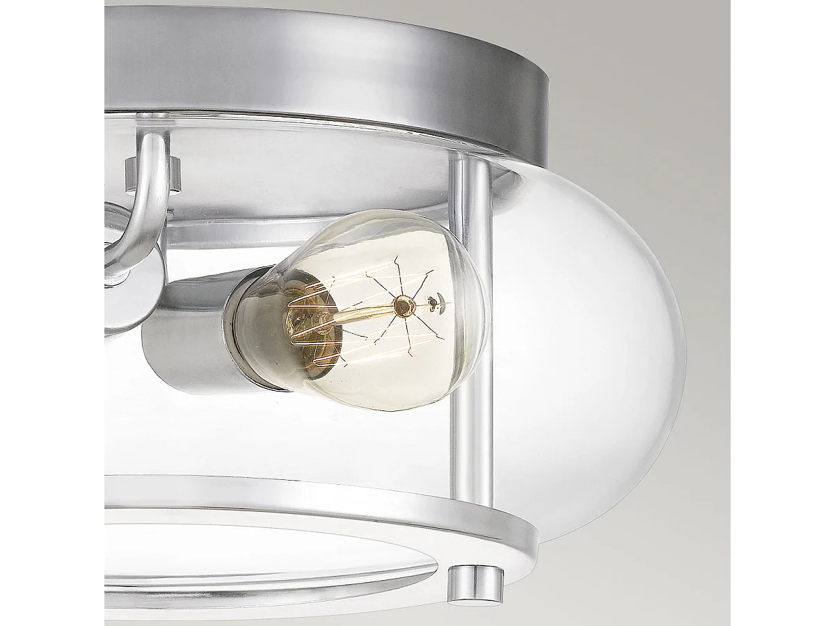 Elstead Quoizel Trilogy Cylindrisk taklampa polerad krom, IP44