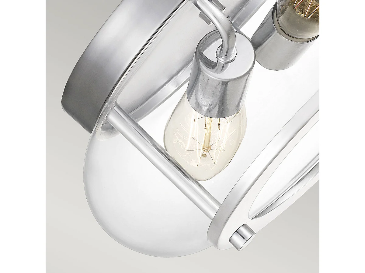 Elstead Quoizel Trilogy Cylindrisk taklampa polerad krom, IP44