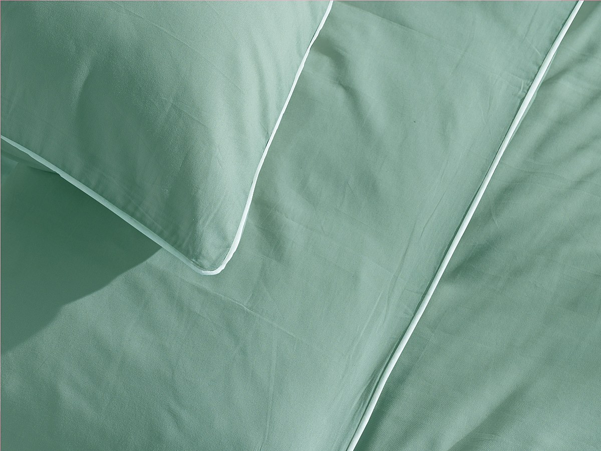 Bettwäsche-Set aus Baumwollperkal 80 Fäden/cm² – Bettbezug 220 x 240 cm + 2 günstig online kaufen