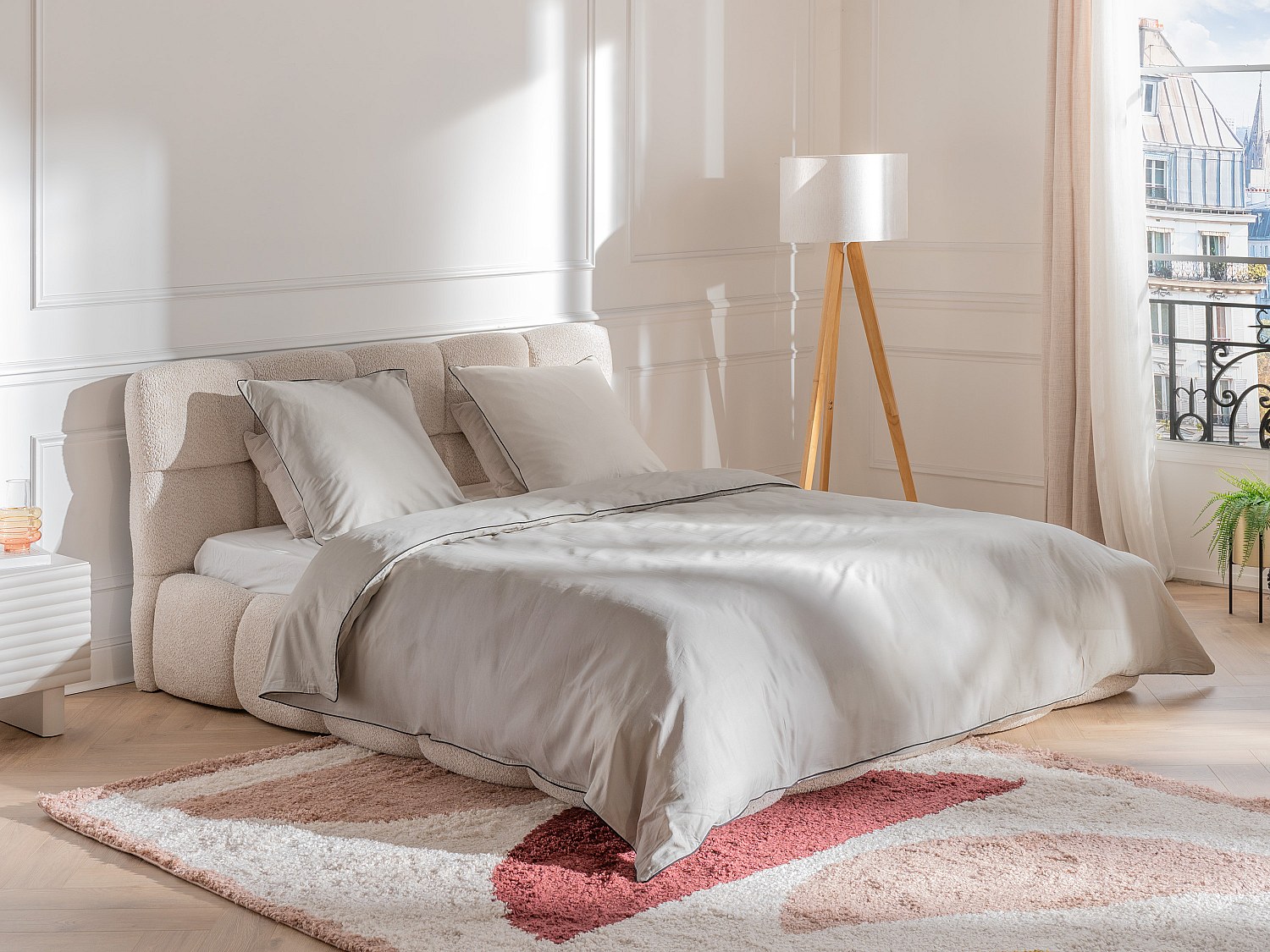 Bettwäsche-Set – Baumwollperkal 80 Fäden/cm² – Bettbezug 220x240 cm + 2 Kis günstig online kaufen