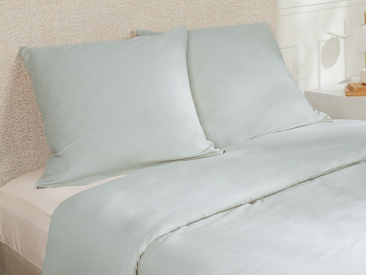 Bettwäsche-Set aus Satin 108 Fäden/cm² – Bettbezug 220 x 240 cm + 2 Kissenb günstig online kaufen