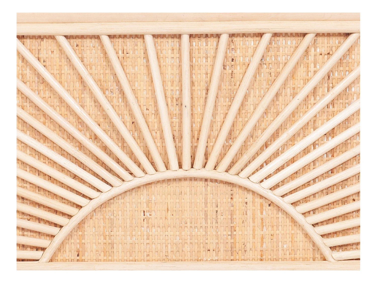 Banco baúl de mimbre trenzado con cojín - An.91 x P. 43 x Al. 51 cm - Natural - SOLEYA