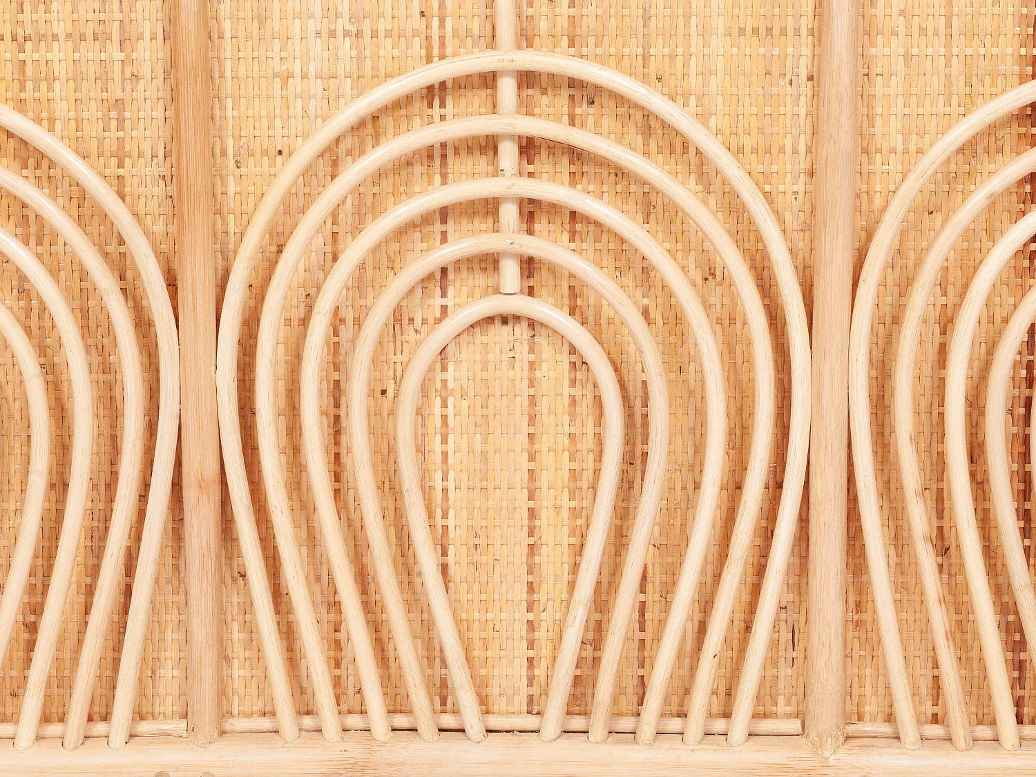 Coffre de rangement en rotin tressé - L.91 x P. 48 x H. 58 cm - Naturel - LUMORA