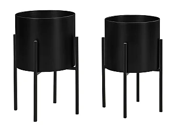 Cache pot noir