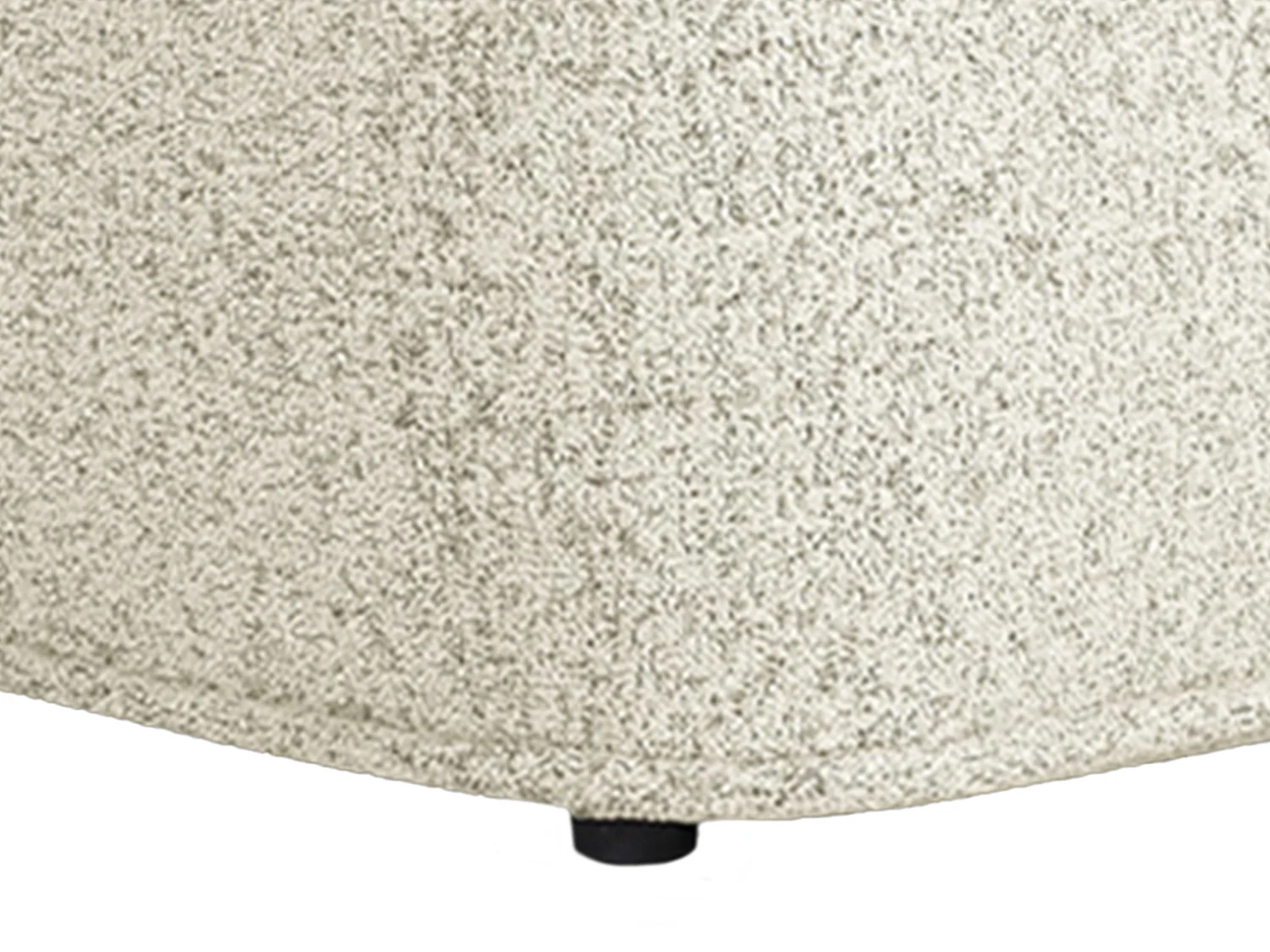 Canapé d'angle droit en tissu chiné beige DIOMARO