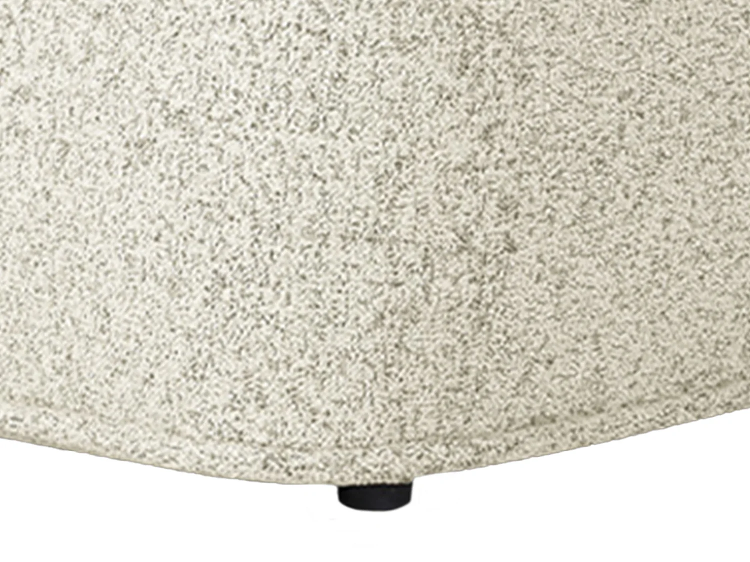 Canapé d'angle gauche en tissu chiné beige DIOMARO