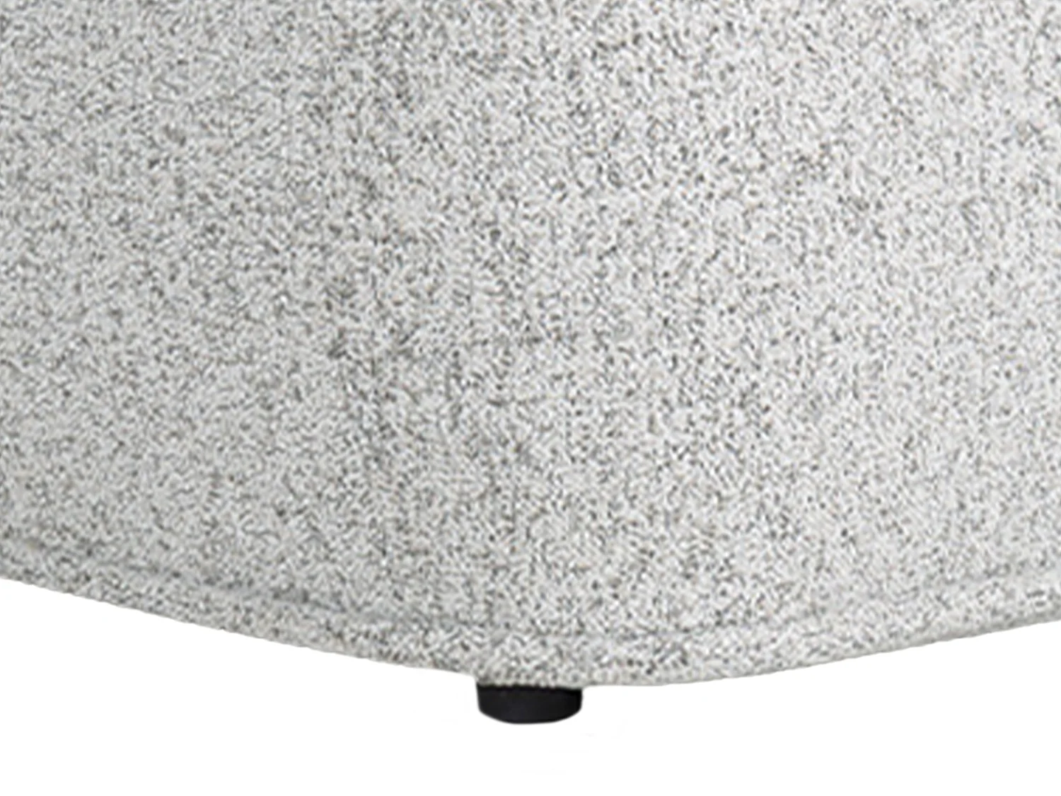 Canapé d'angle droit en tissu chiné gris DIOMARO