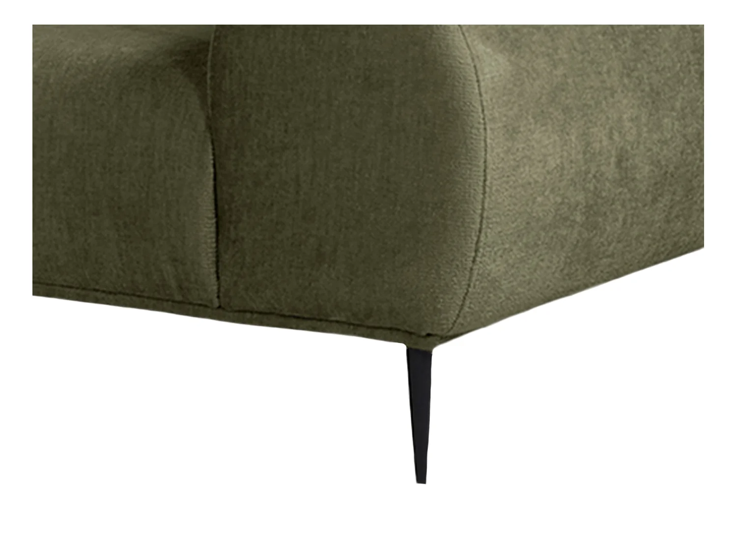 Ecksofa - Ecke links - Chenille-Stoff - Khaki - MALIADA