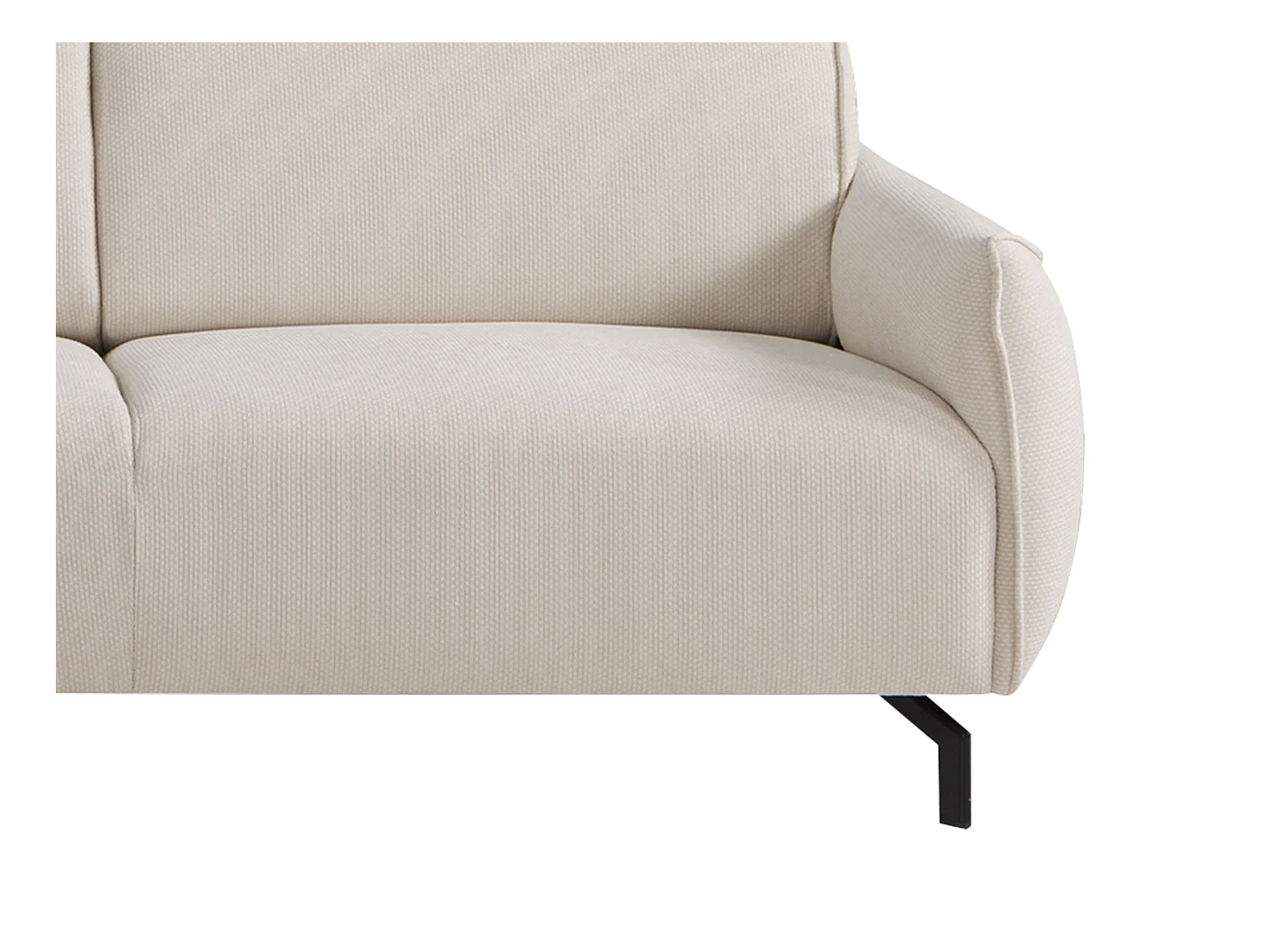 Ecksofa - Ecke links - Stoff - Beige - FERIONA