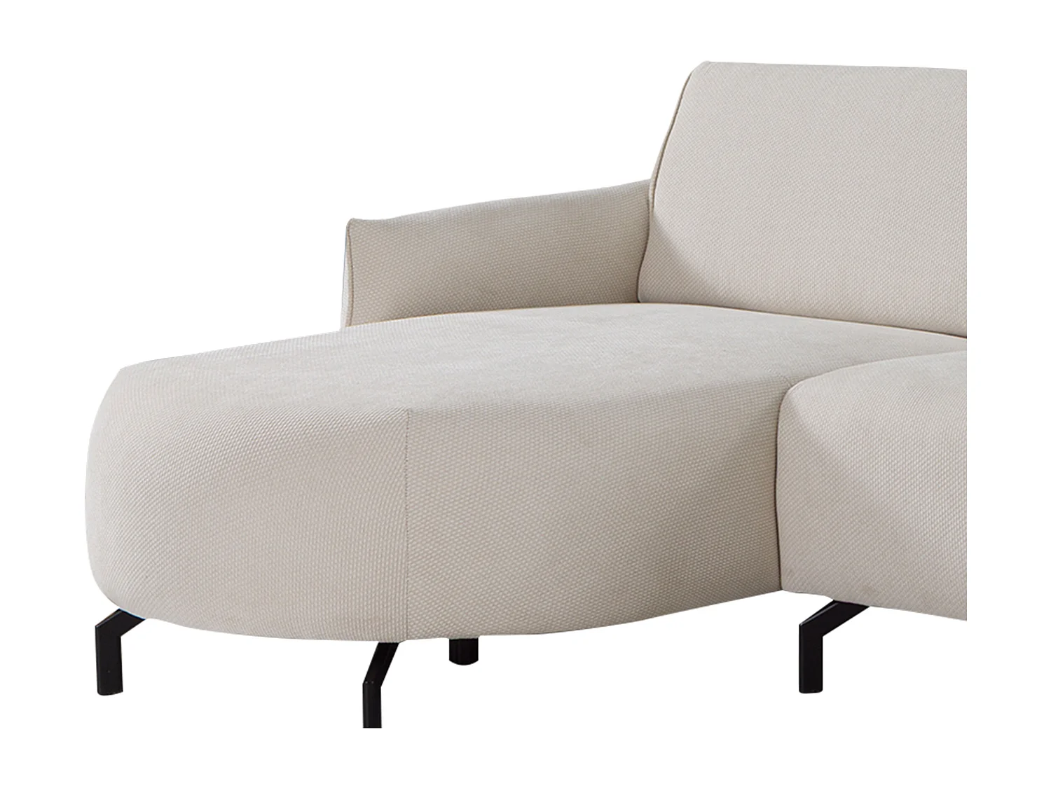 Ecksofa - Ecke links - Stoff - Beige - FERIONA