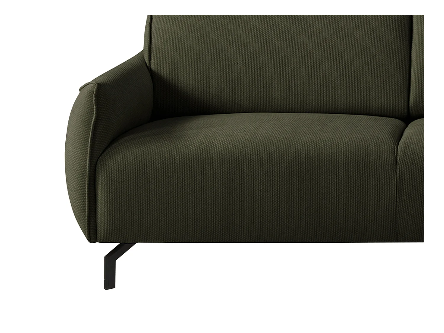 Ecksofa - Ecke rechts - Stoff - Grün - FERIONA