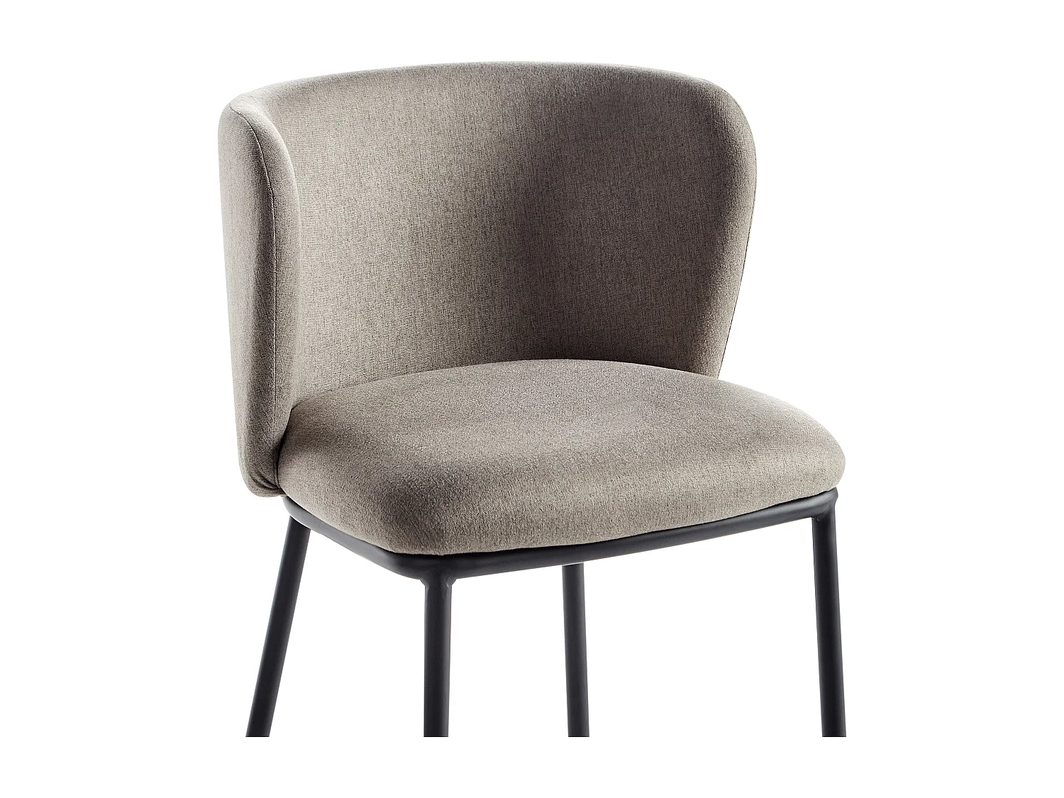 Conjunto de 2 sillas de bar MINA Gris pardo