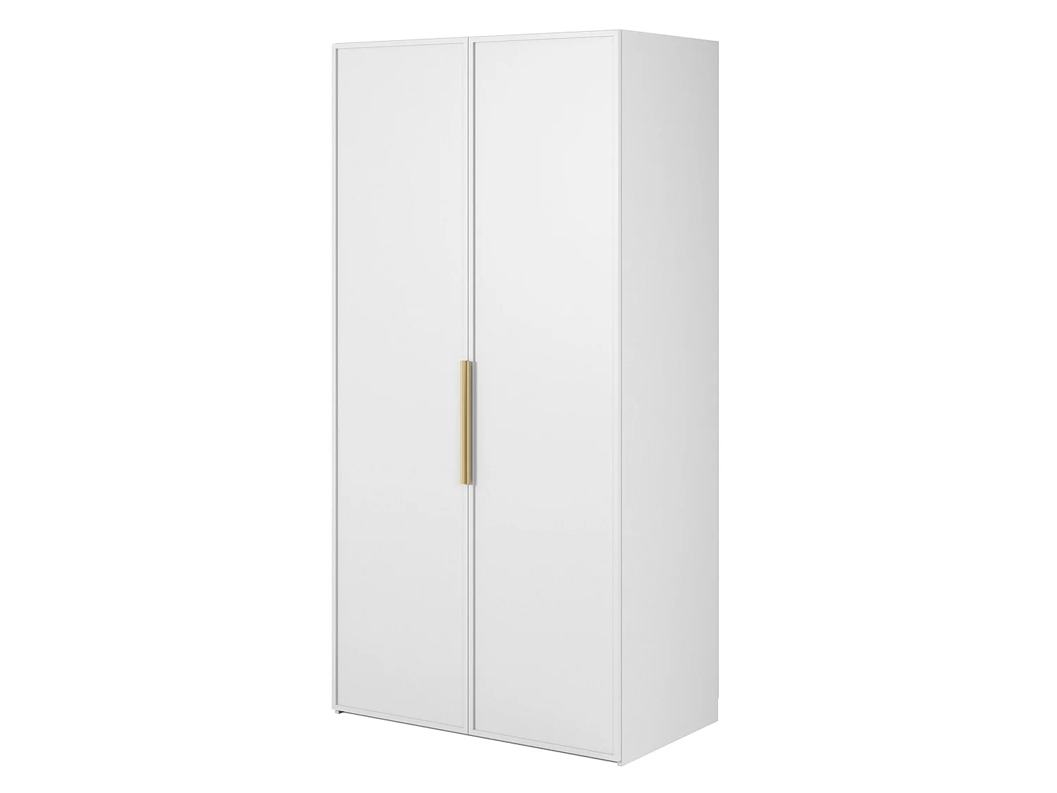 2-deurs kledingkast met roede - 100 cm - wit - FRAME