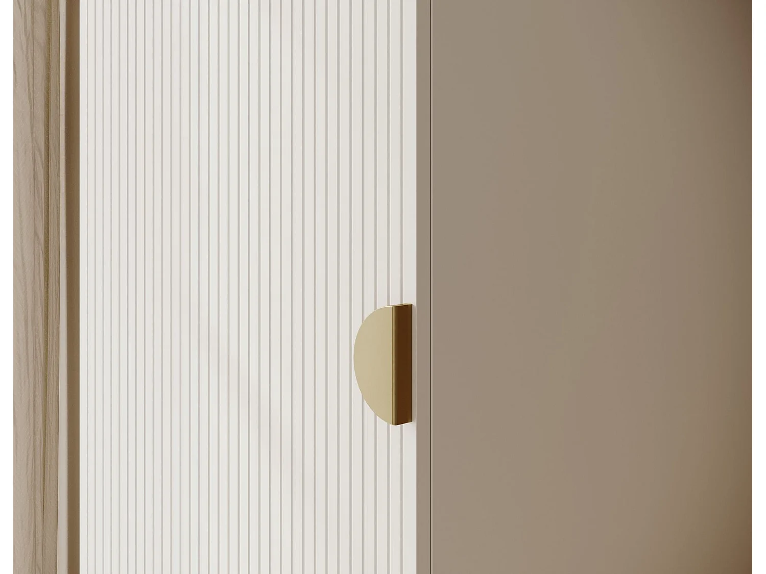 Eendeurskast met roede - 50 cm - wit - MOONIR