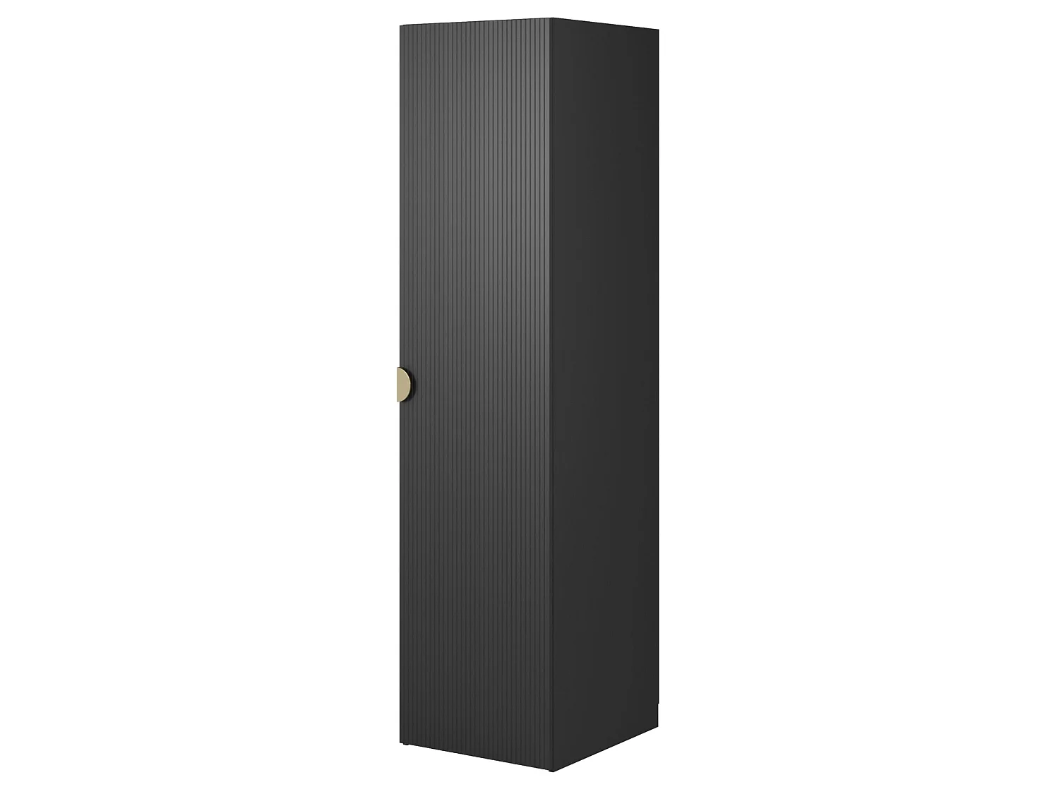 Eendeurskast met roede - 50 cm - zwart - MOONIR