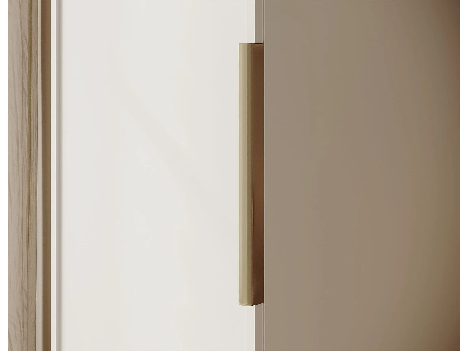 Armoire une porte avec étagères - 50 cm - grège - FRAME