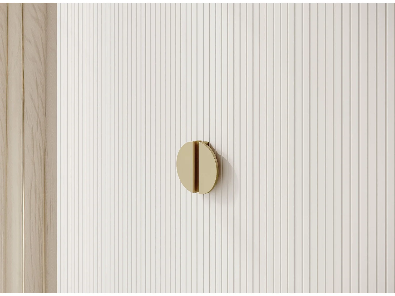 Armoire 2 portes avec tringle - 100 cm - blanc - MOONIR