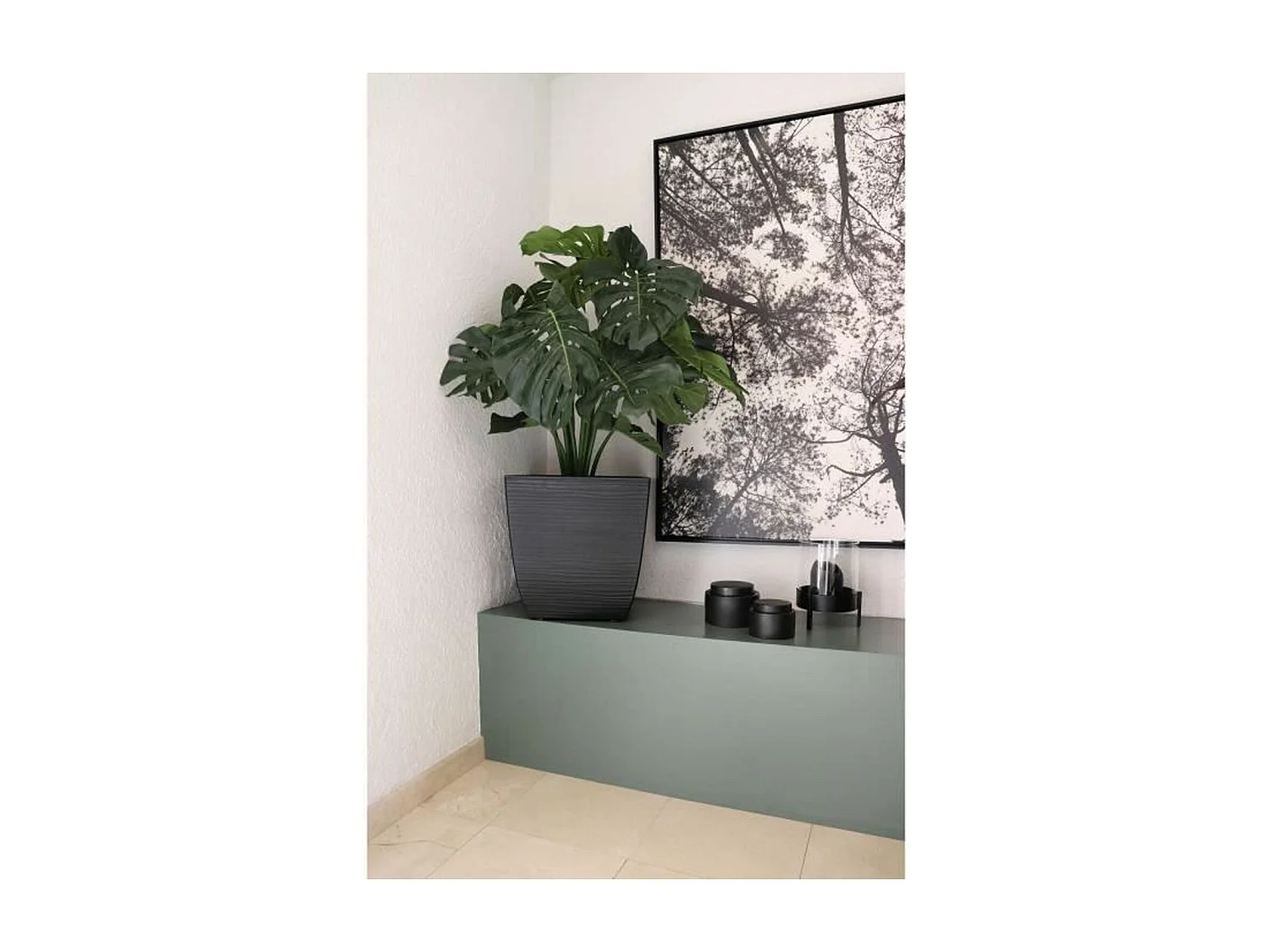 Donica Kwadratowa Diva Stone 42L Nowoczesna z Efektem Fal