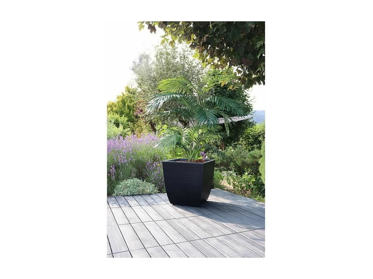 Donica Kwadratowa Diva Stone 42L Nowoczesna z Efektem Fal