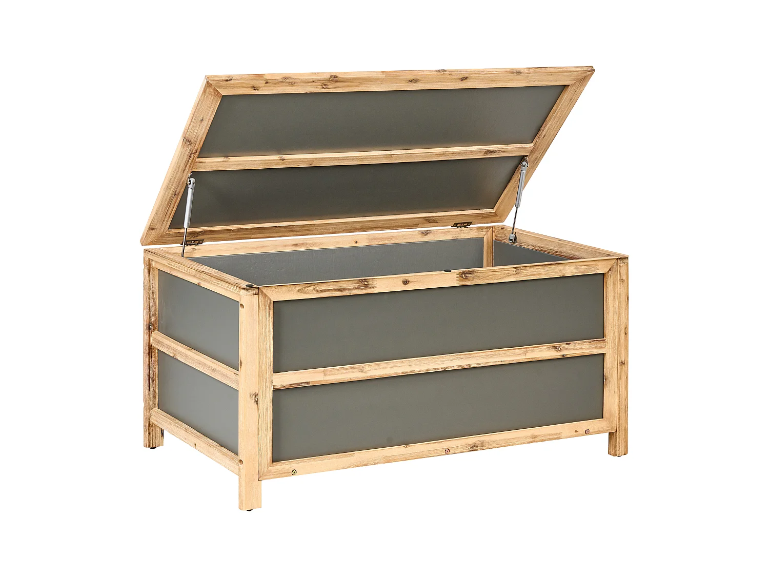 Coffre de rangement ACATE 121 cm 72 cm Gris