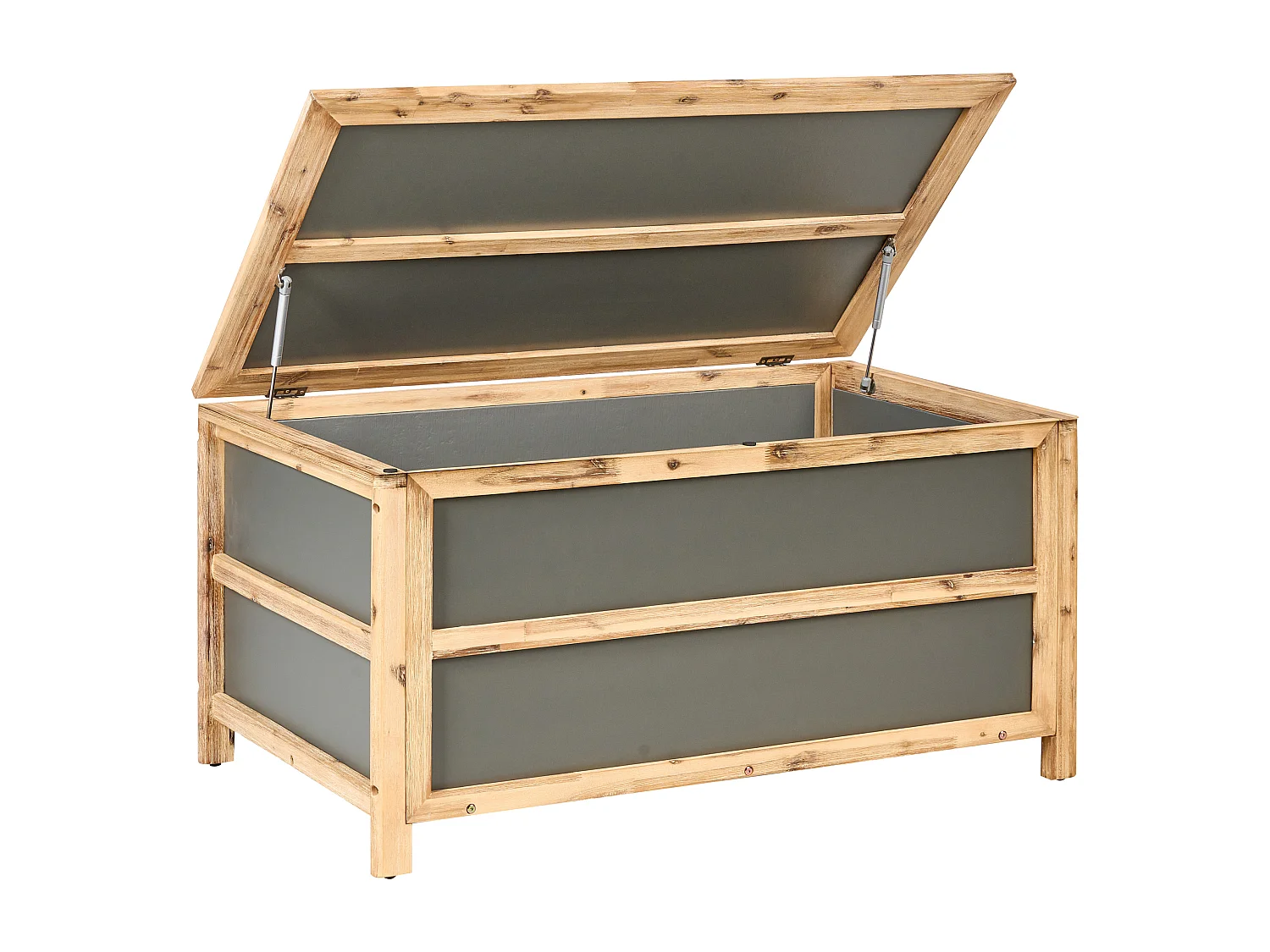 Coffre de rangement ACATE 121 cm 72 cm Gris