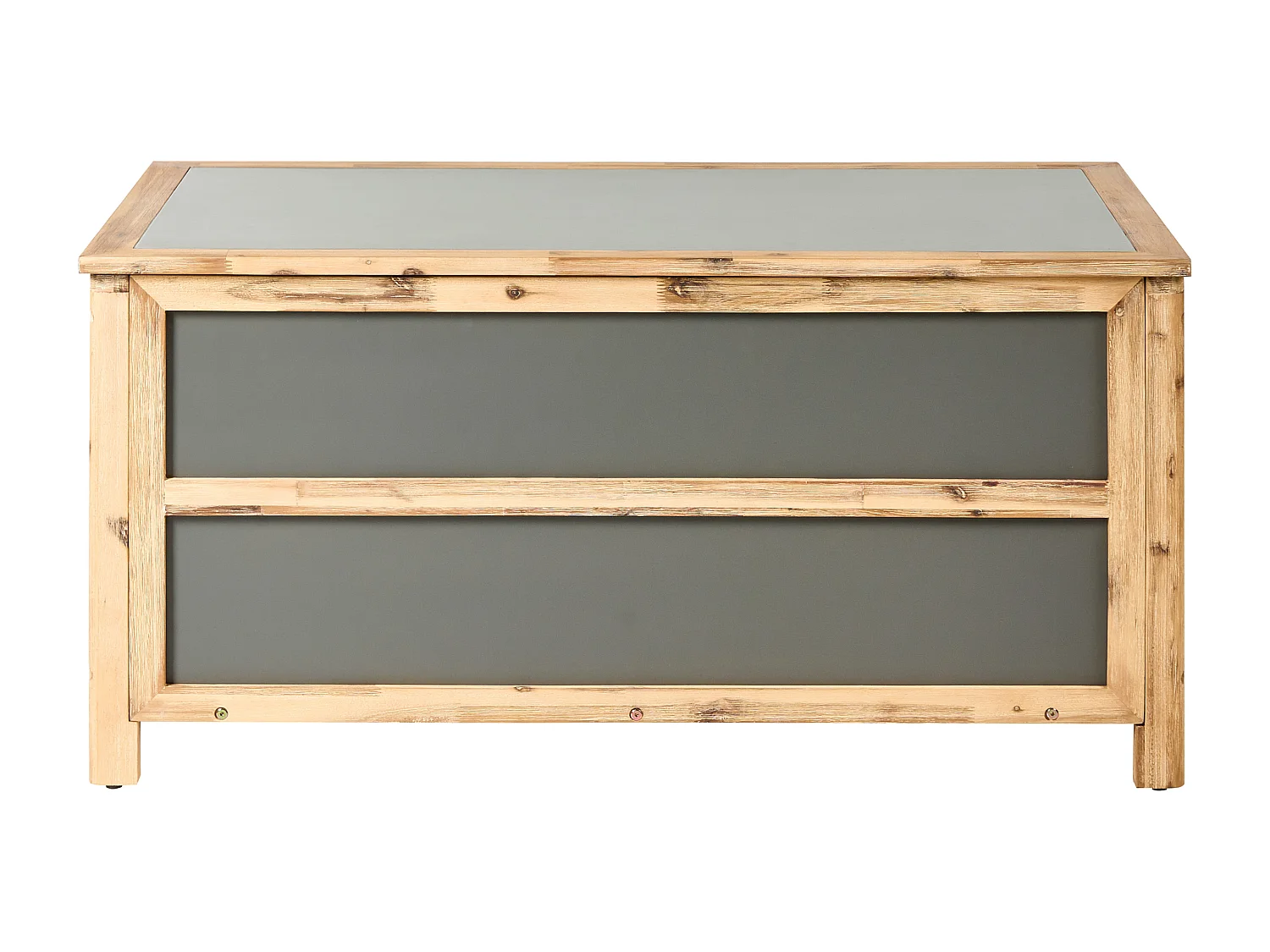 Coffre de rangement ACATE 121 cm 72 cm Gris