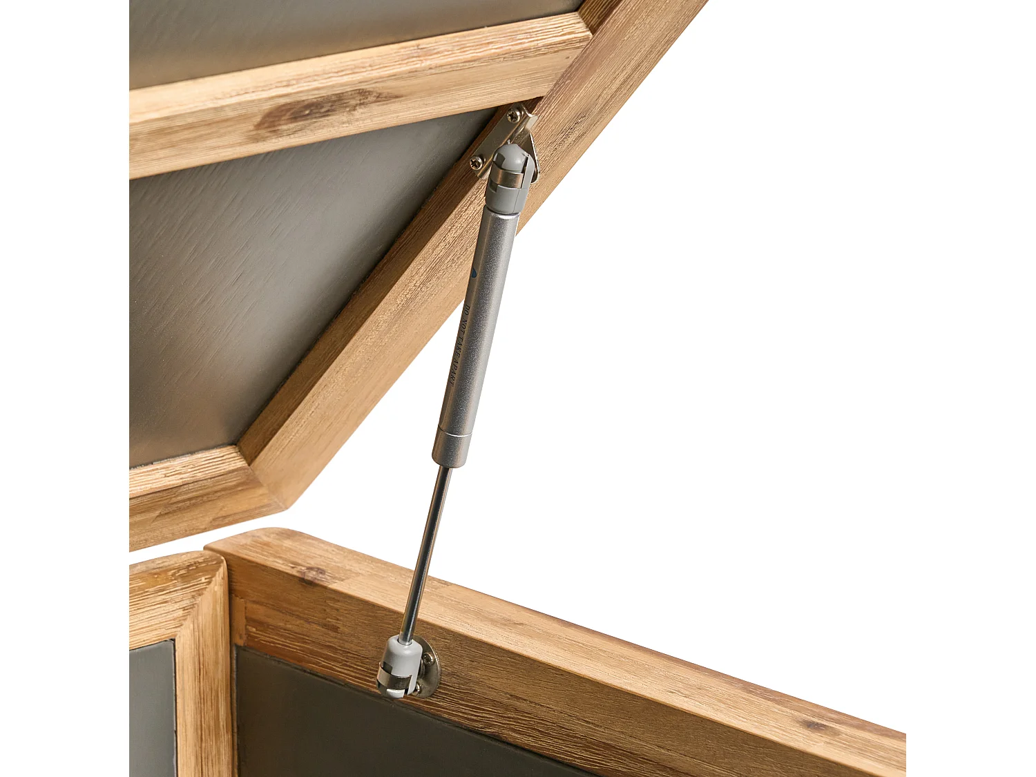 Coffre de rangement ACATE 121 cm 72 cm Gris